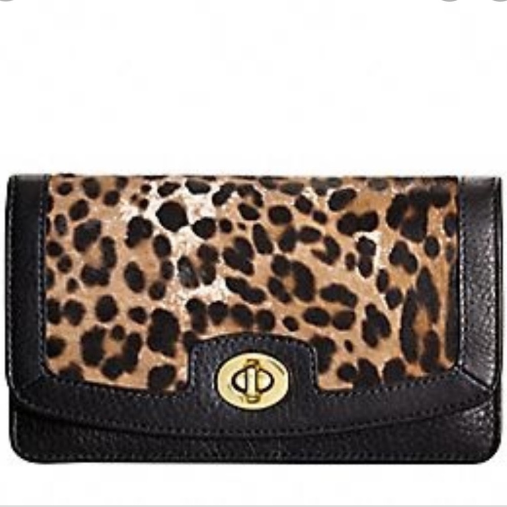 **RARE** COACH Legacy Hair-calf Clutch Wallet